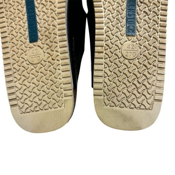 BIRKENSTOCK Arizona Sandals Black Patent Size 42 - Picture 11 of 12
